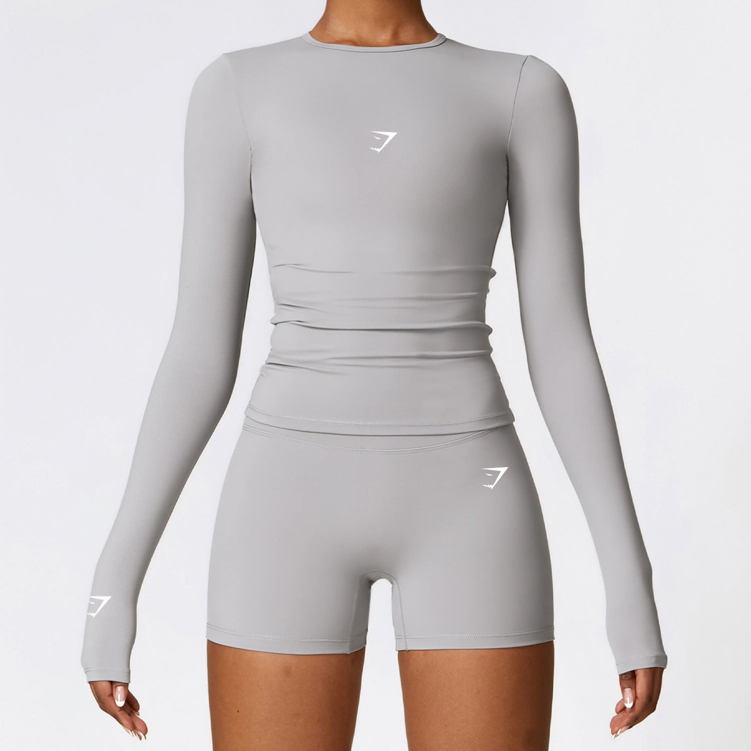 Top Cropped Gymshark Manga Longa Compression
