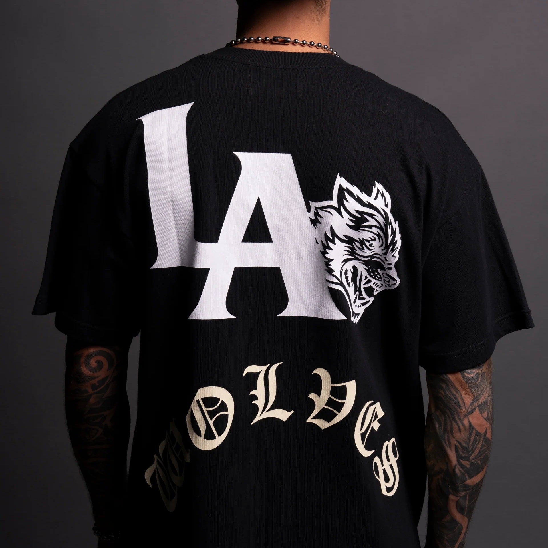 Camiseta Oversized Darc Sport LA Wolves Preta
