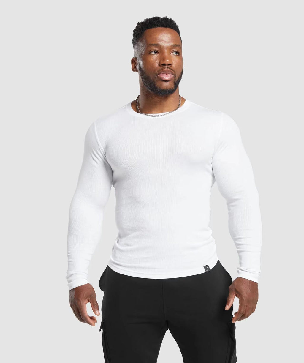 Camiseta Manga Longa Gymshark Canelada Slim
