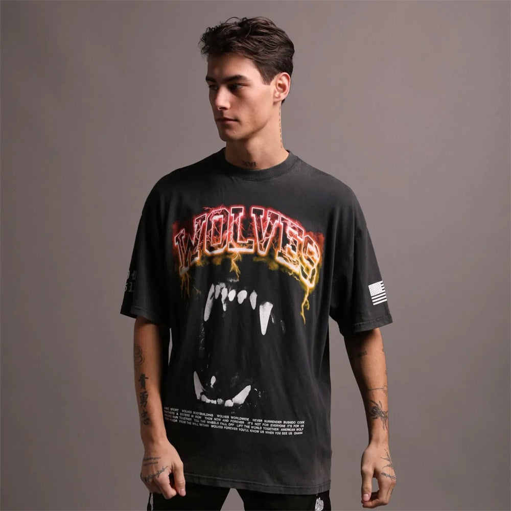 Camiseta Oversized Darc Sport Wolves Bodybuilding