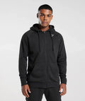 Moletom com Capuz e Zíper Gymshark Raglan