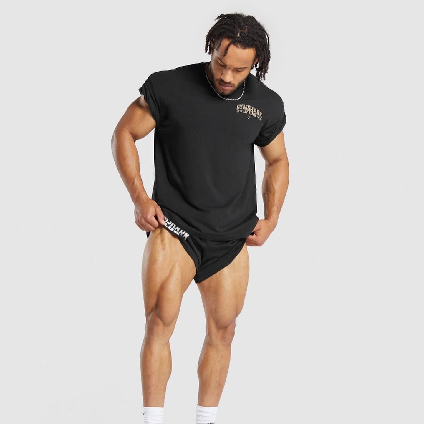 Camiseta Gymshark Lifting Oversized Distressed