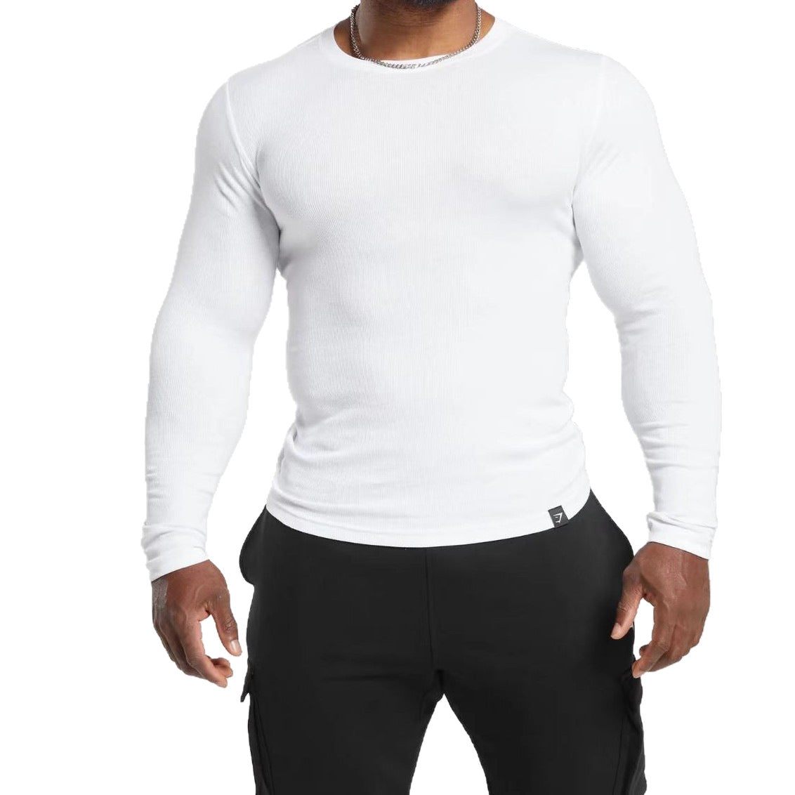 Camiseta Manga Longa Gymshark Canelada Slim
