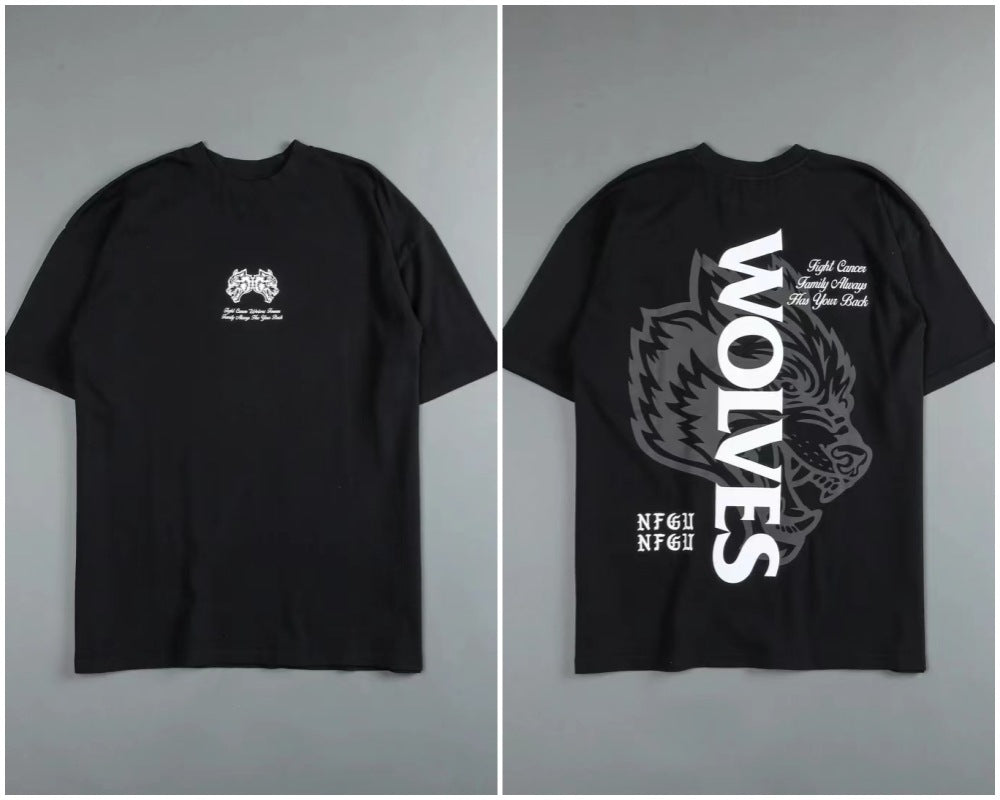 Camiseta Oversized Darc Sport Wolves Estampa Lobo