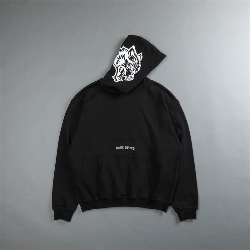 AT OUR CORE WLVS HOODIE IN BLACK