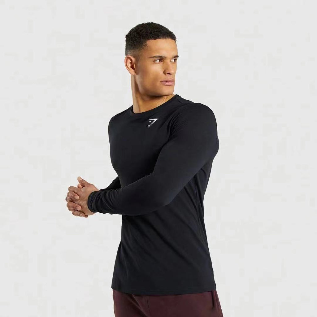 Camiseta Manga Longa Gymshark Slim Fit Minimalista