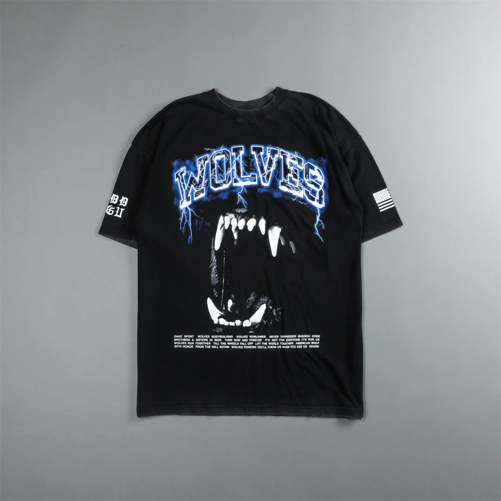 Camiseta Oversized Darc Sport Wolves Bodybuilding