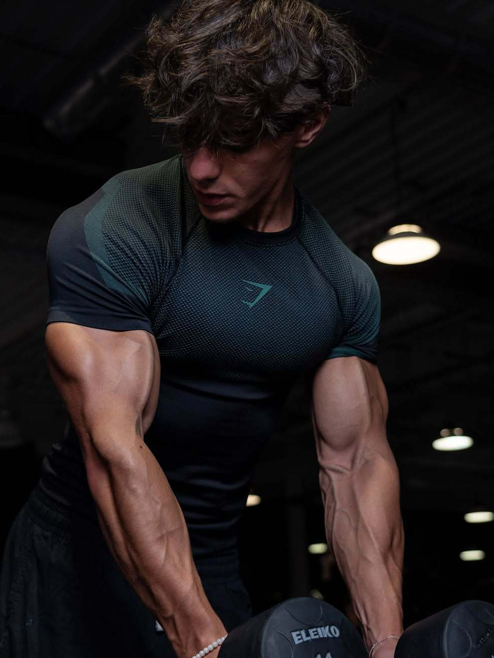 Camiseta Gymshark Compression Visionary Teal