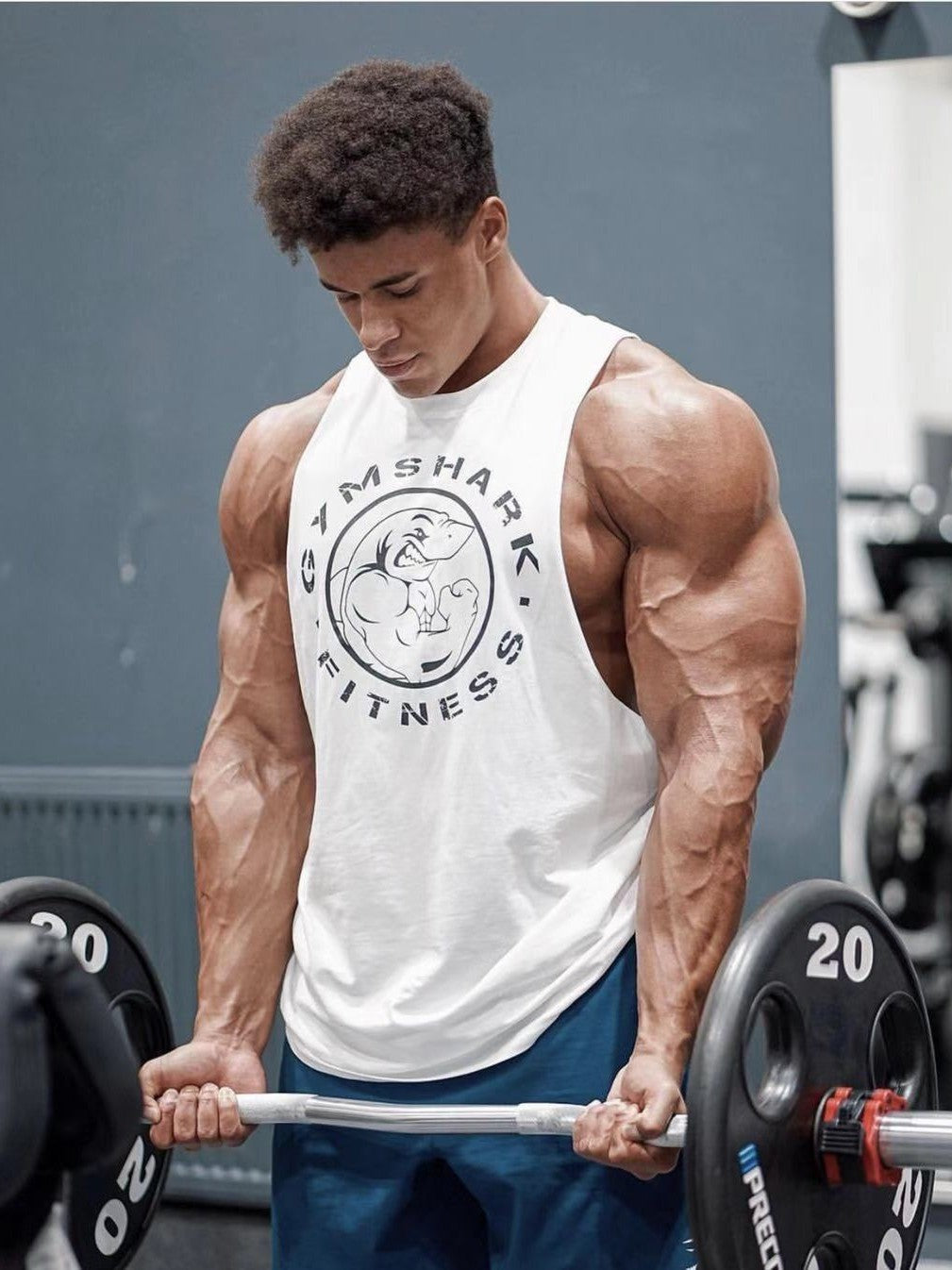 Regata Gymshark Muscle Tee Cava Aberta Fitness