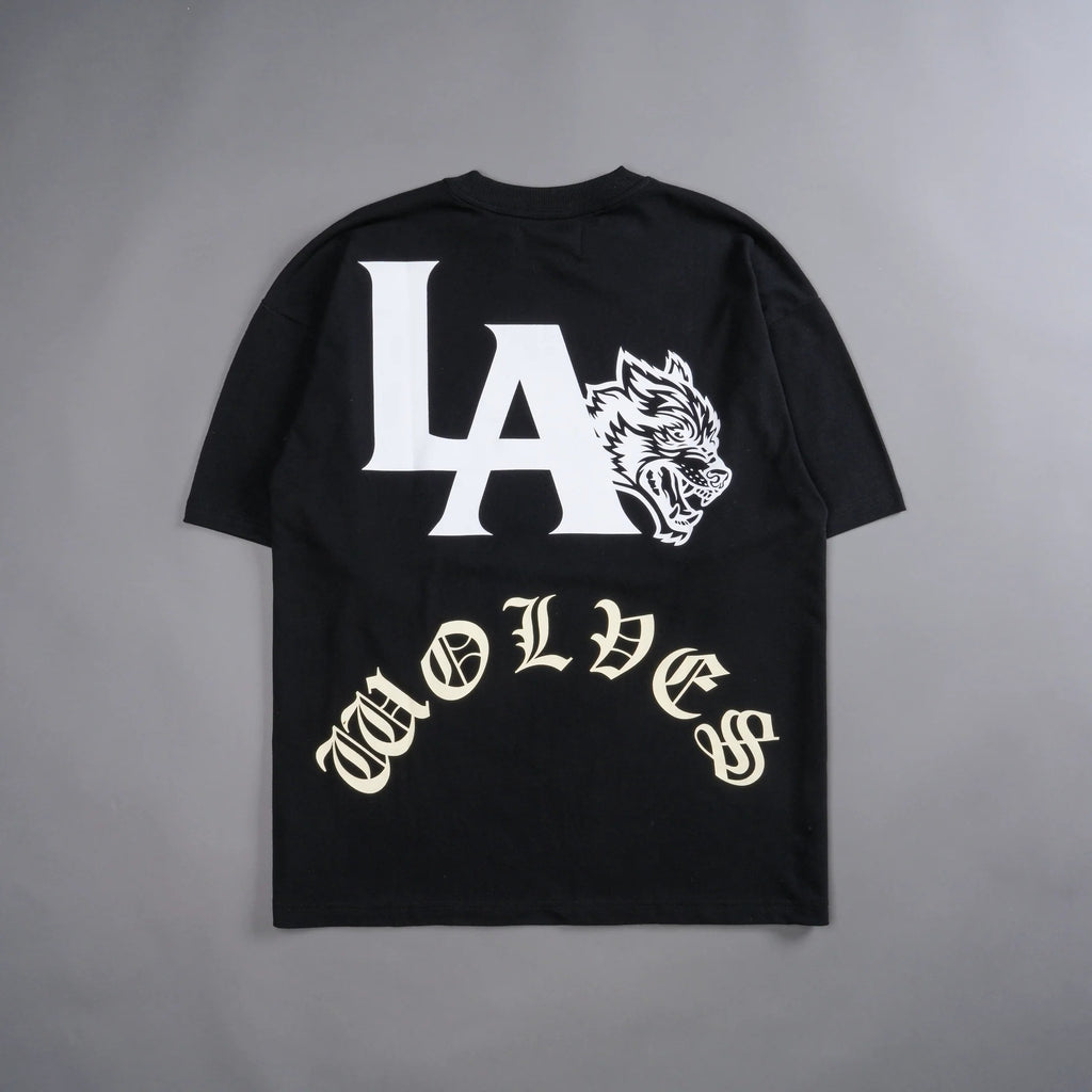 Camiseta Oversized Darc Sport LA Wolves Preta