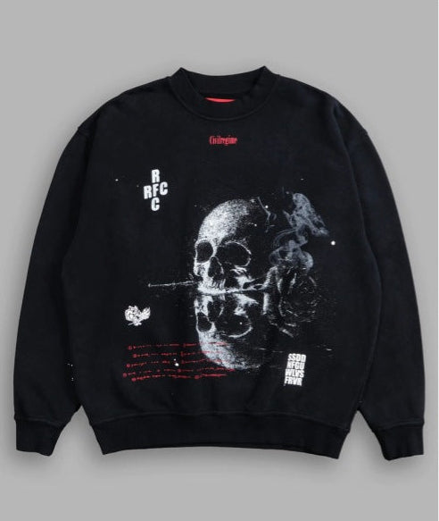Moletom Darc Sport  "REFLECTIONS" SKULL and ROSE
