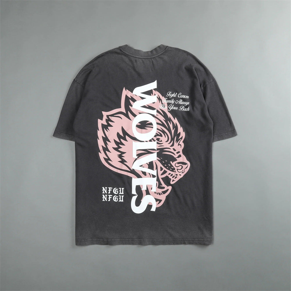 Camiseta Oversized Darc Sport Wolves Estampa Lobo