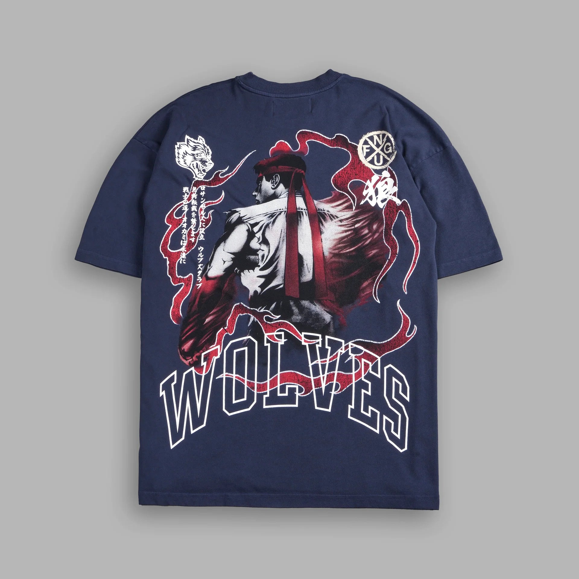 Camiseta Oversized Darc Sport Wolves Anime