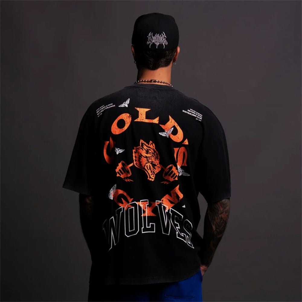 Camiseta Oversized Darc Sport x Gold's Gym Wolves