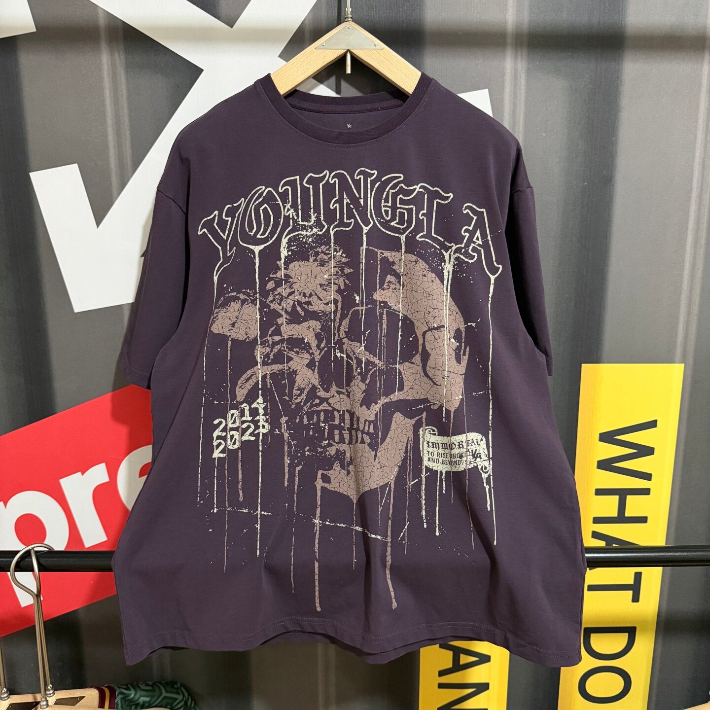 Camiseta Youngla Floral Skull Tees