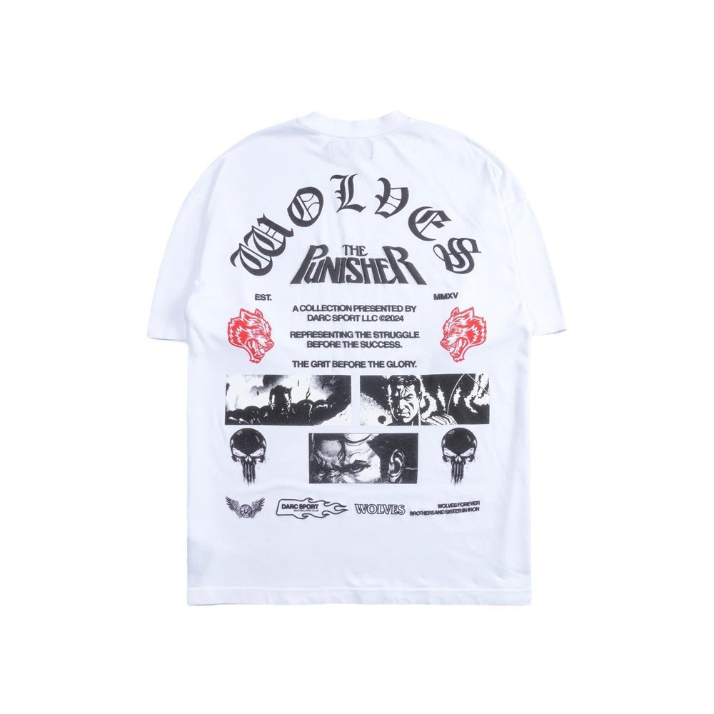 Camiseta Oversized Darc Sport Wolves x The Punisher