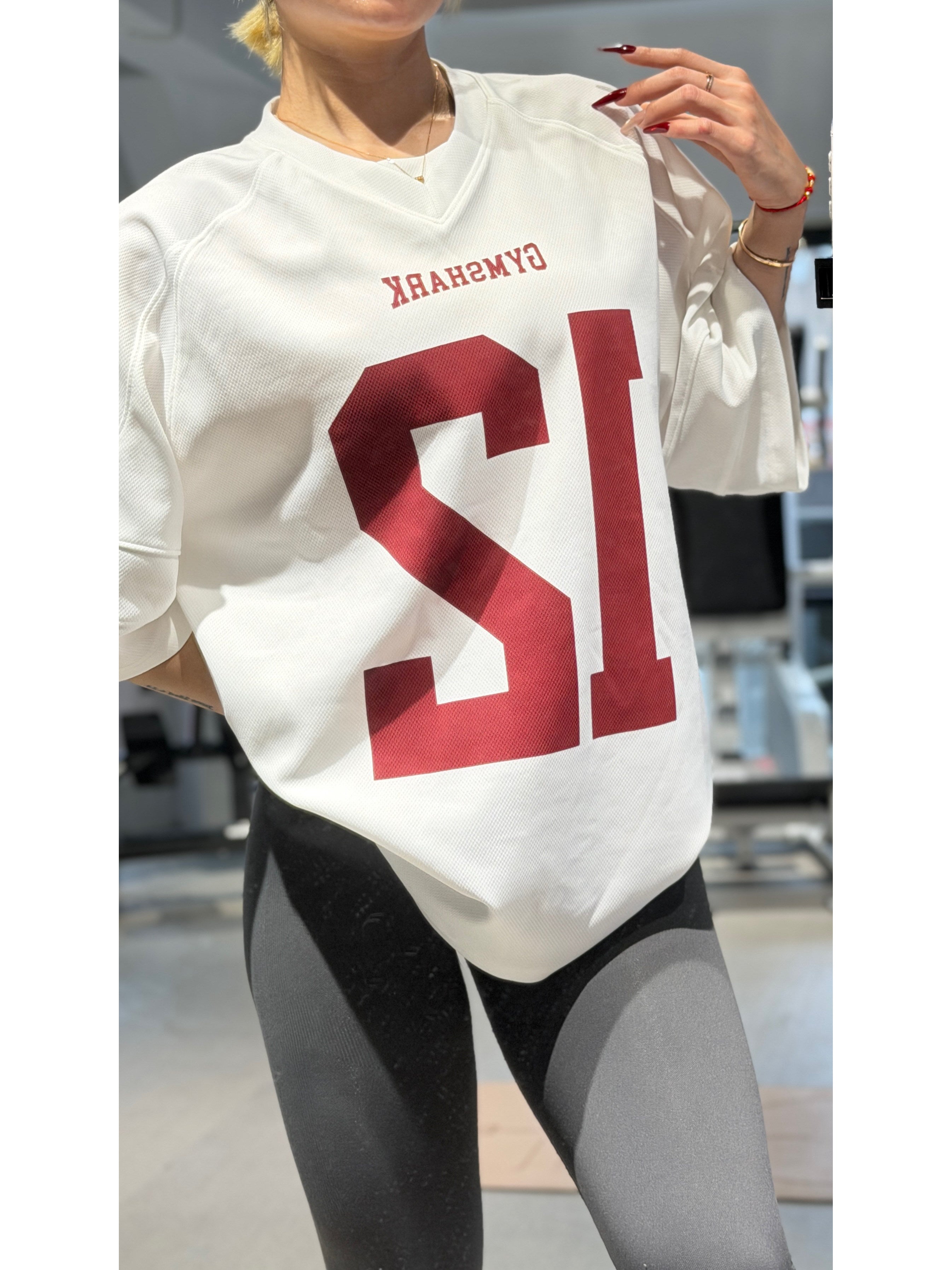 Camiseta Feminina Gymshark American Football Jersey