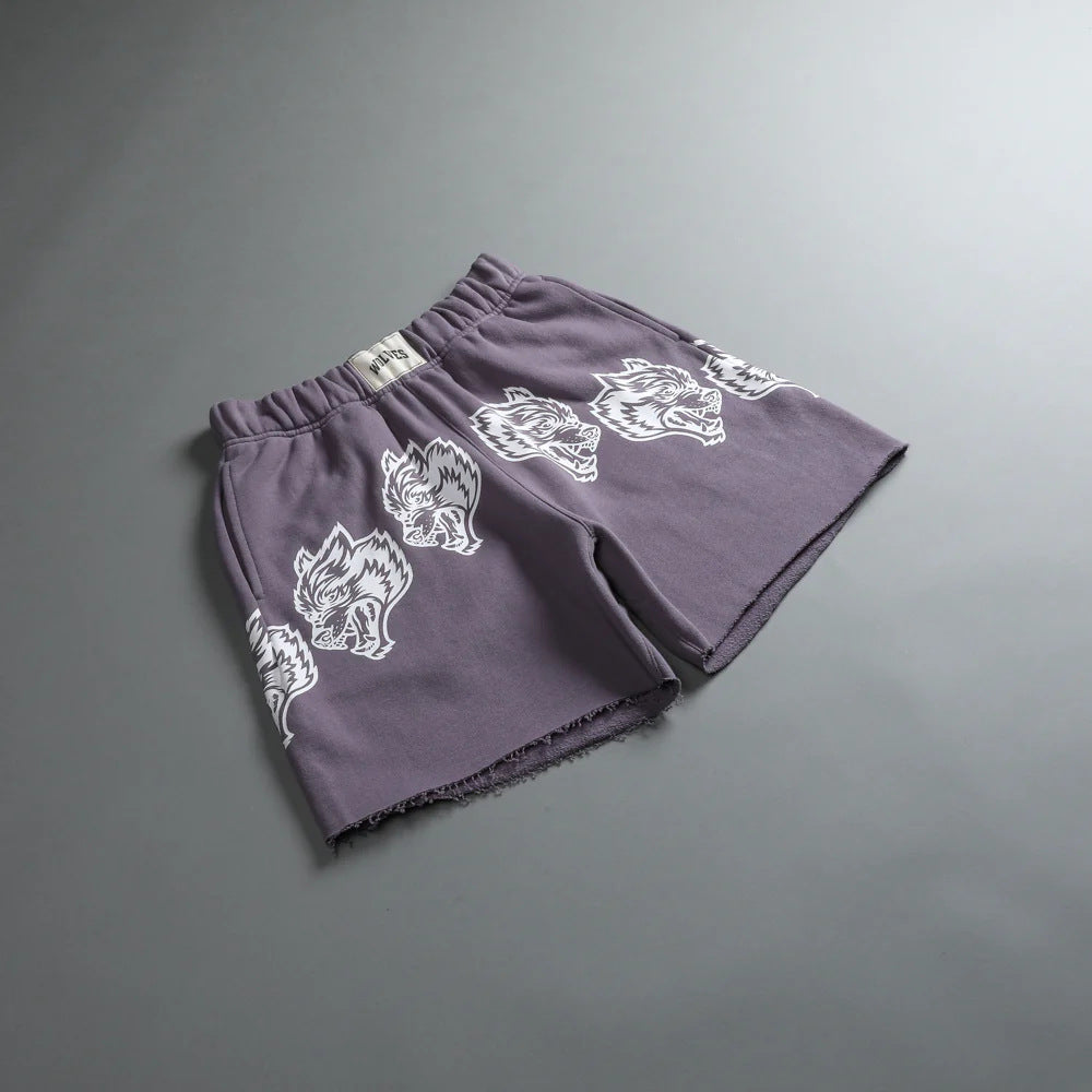 DUAL WLVS FRVR TRACK SHORTS