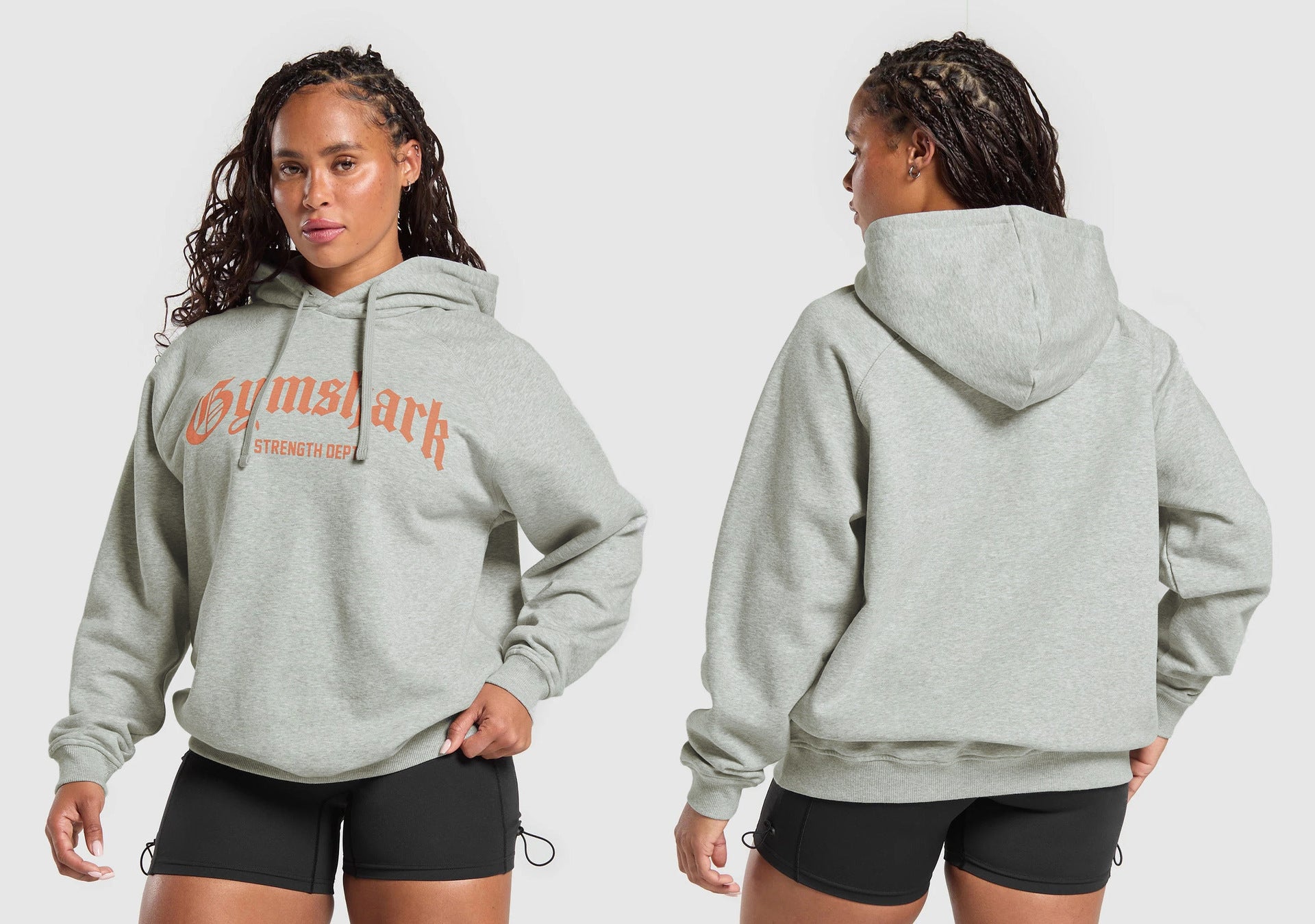 Modelos de Moletom com Capuz Gymshark Strength Dept.