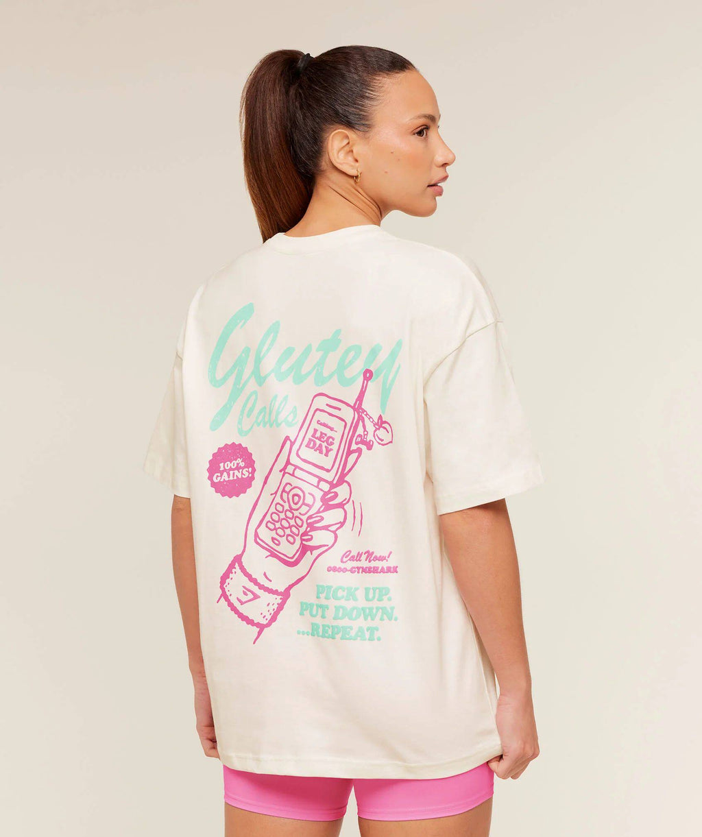 Camiseta Feminina Gymshark Glutey Calls