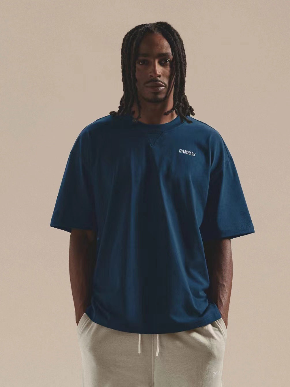 Camiseta Gymshark Oversized Logo Discreta