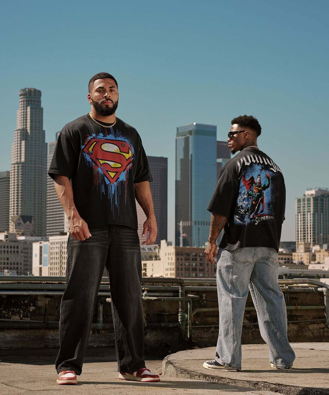 Camiseta YoungLA Superman DC Comics Oversized