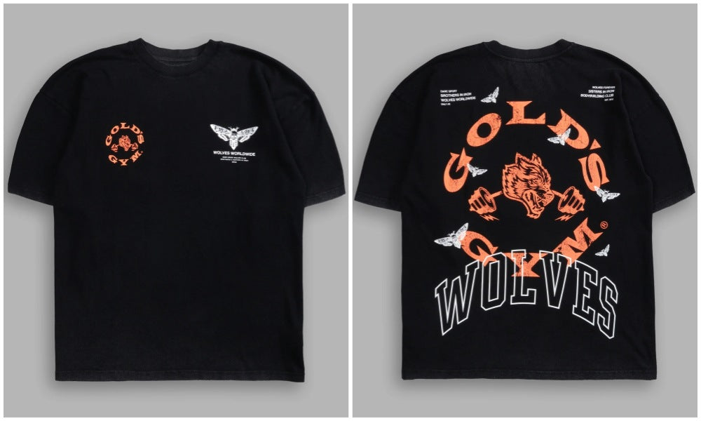 Camiseta Oversized Darc Sport x Gold's Gym Wolves