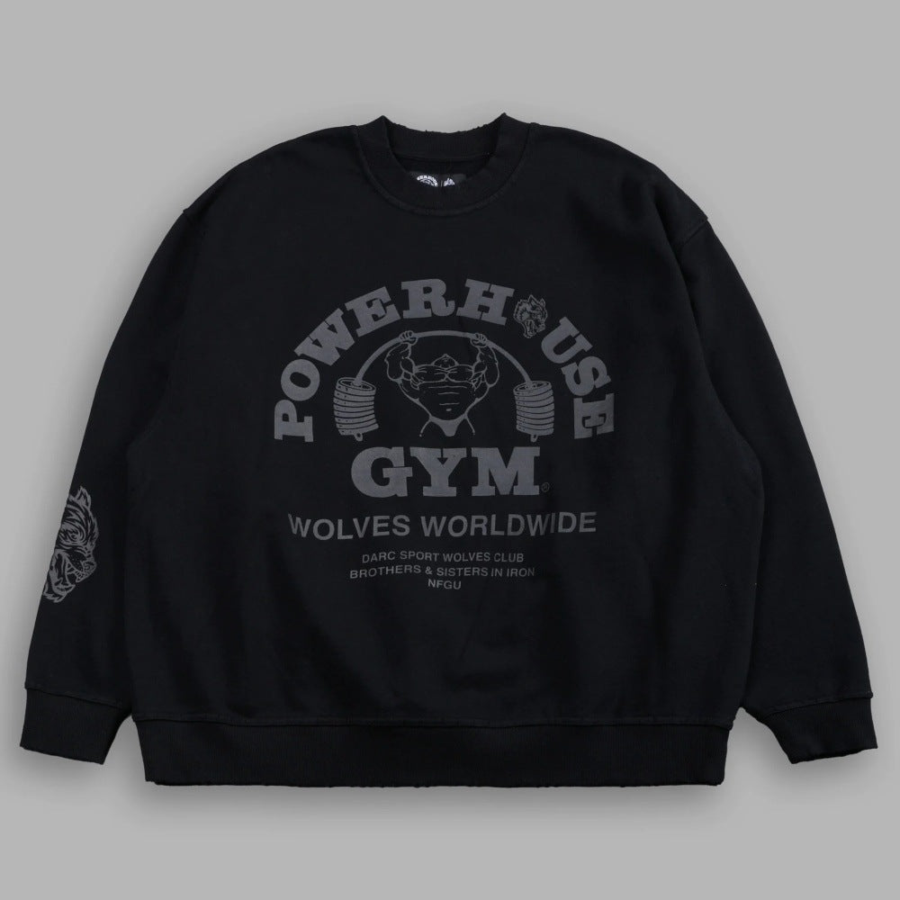 Moletom Darc Sort POWERHOUSE WOLVES CREWNECK