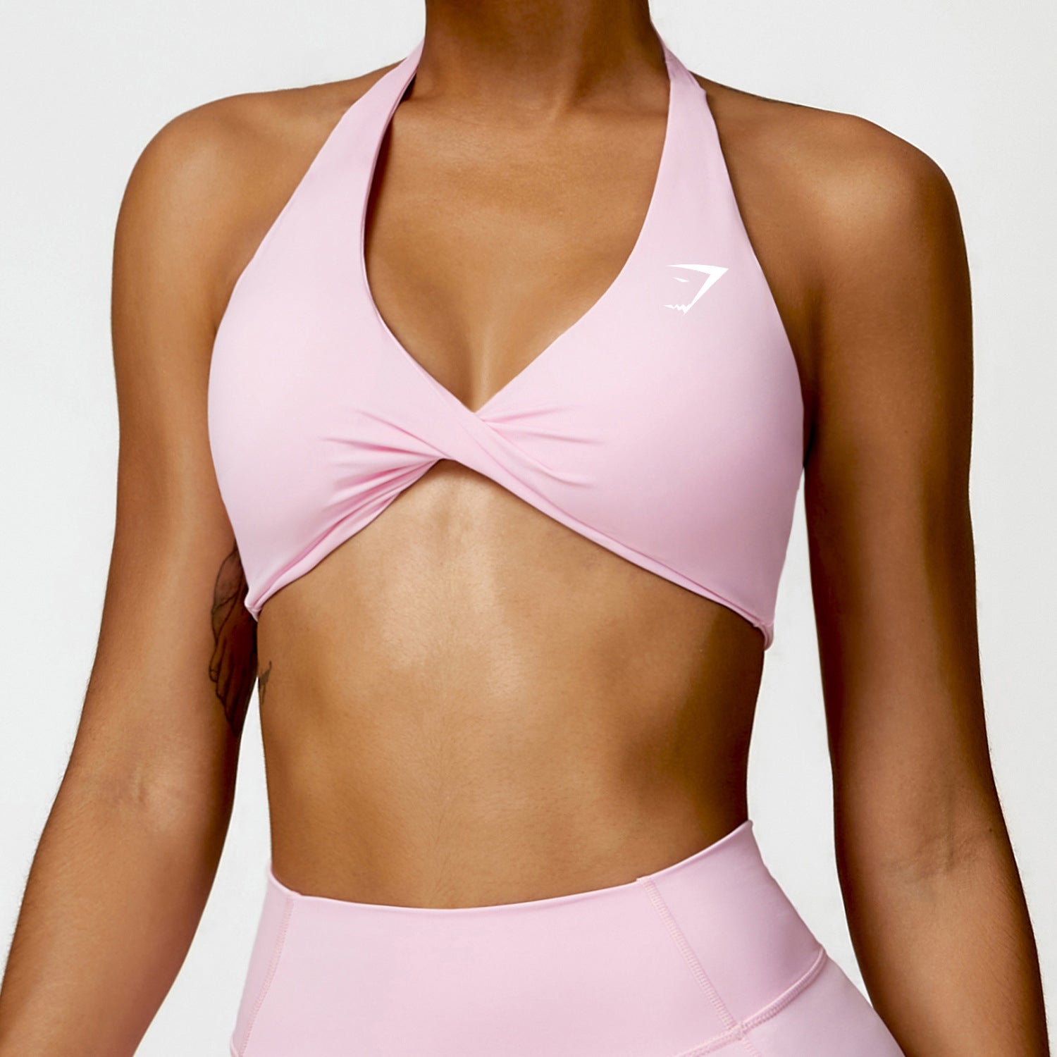 Top Esportivo Gymshark Halter Twist Cropped