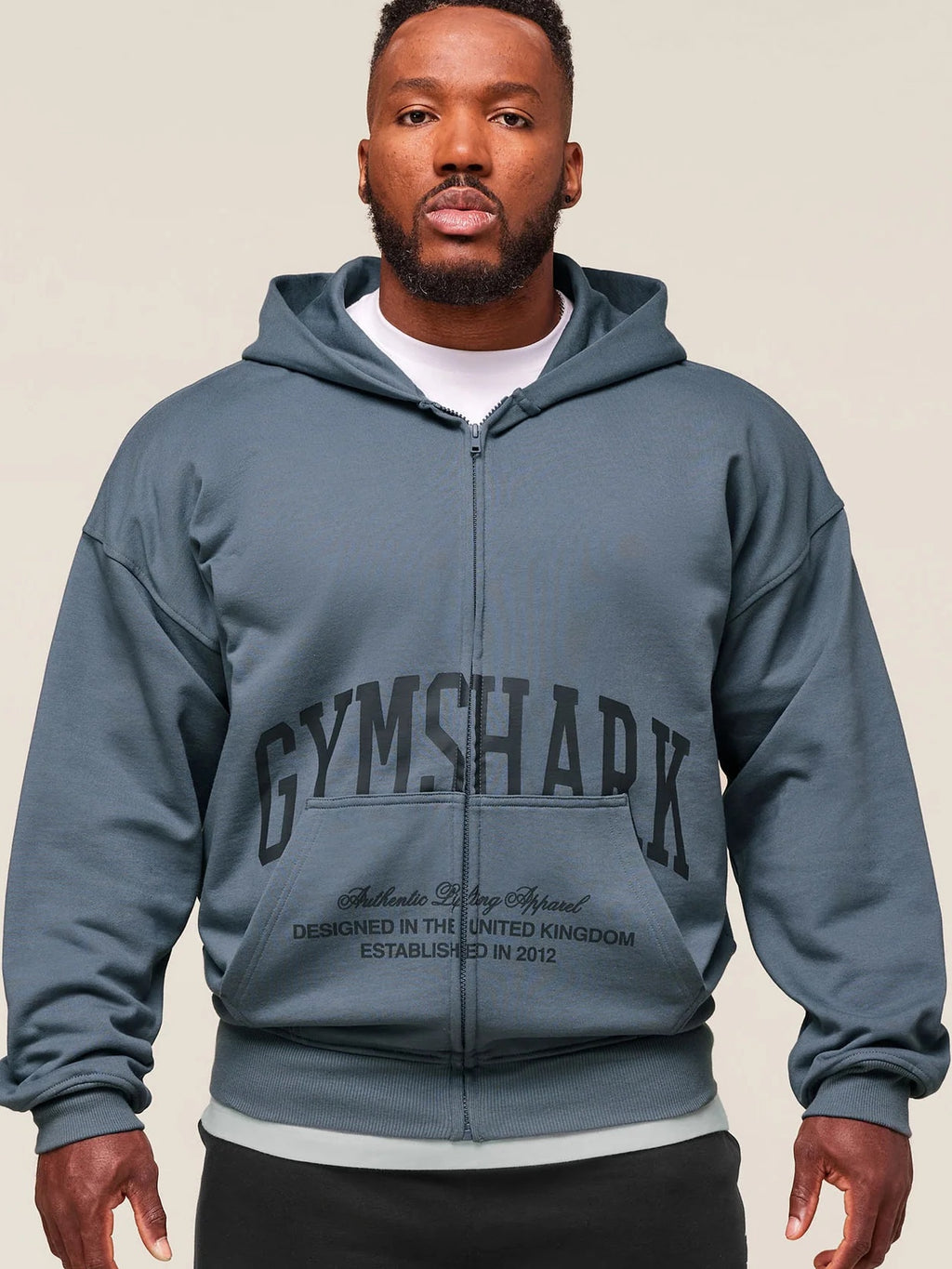 Moletom Gymshark Collegiate Script Zip Up Hoodie