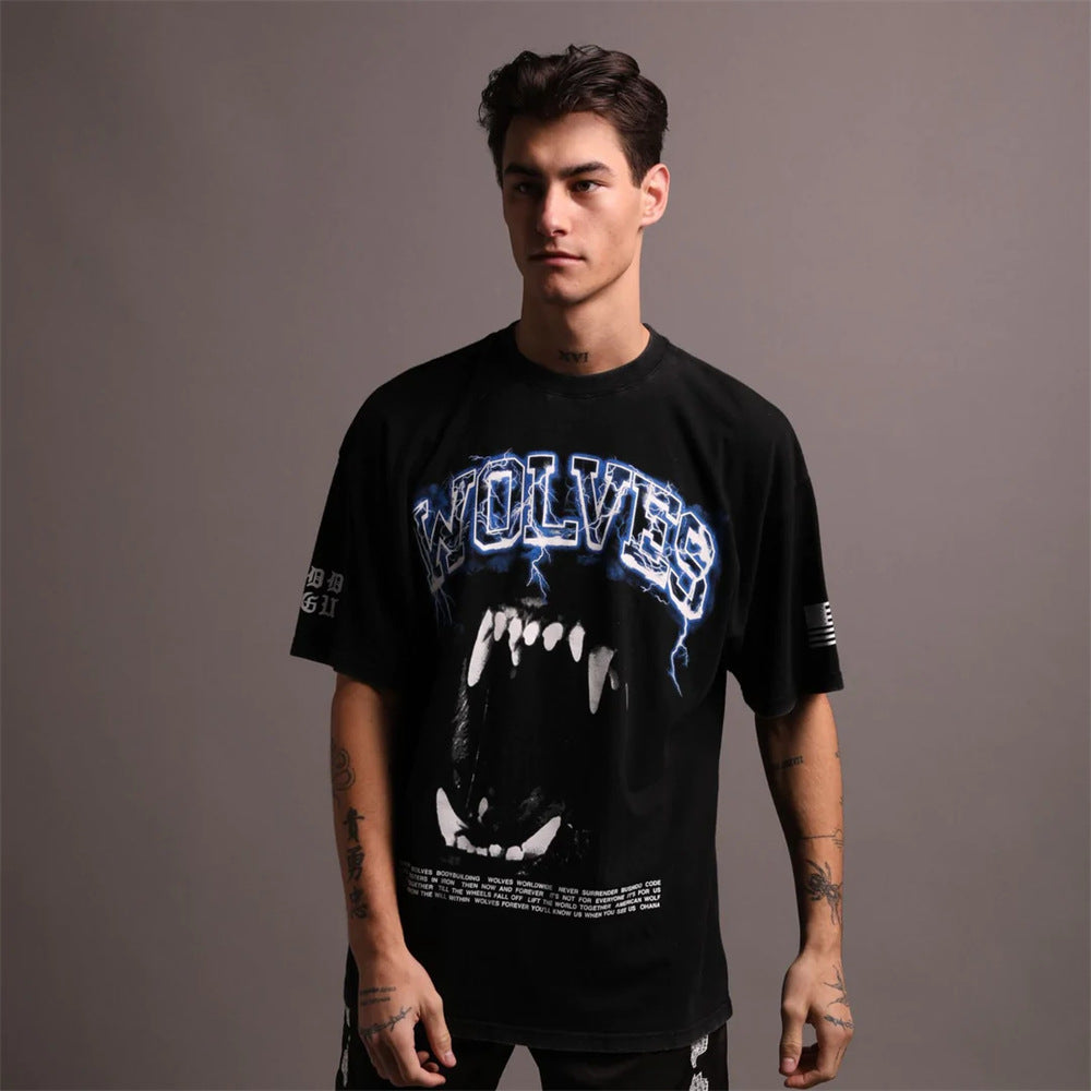 Camiseta Oversized Darc Sport Wolves Bodybuilding