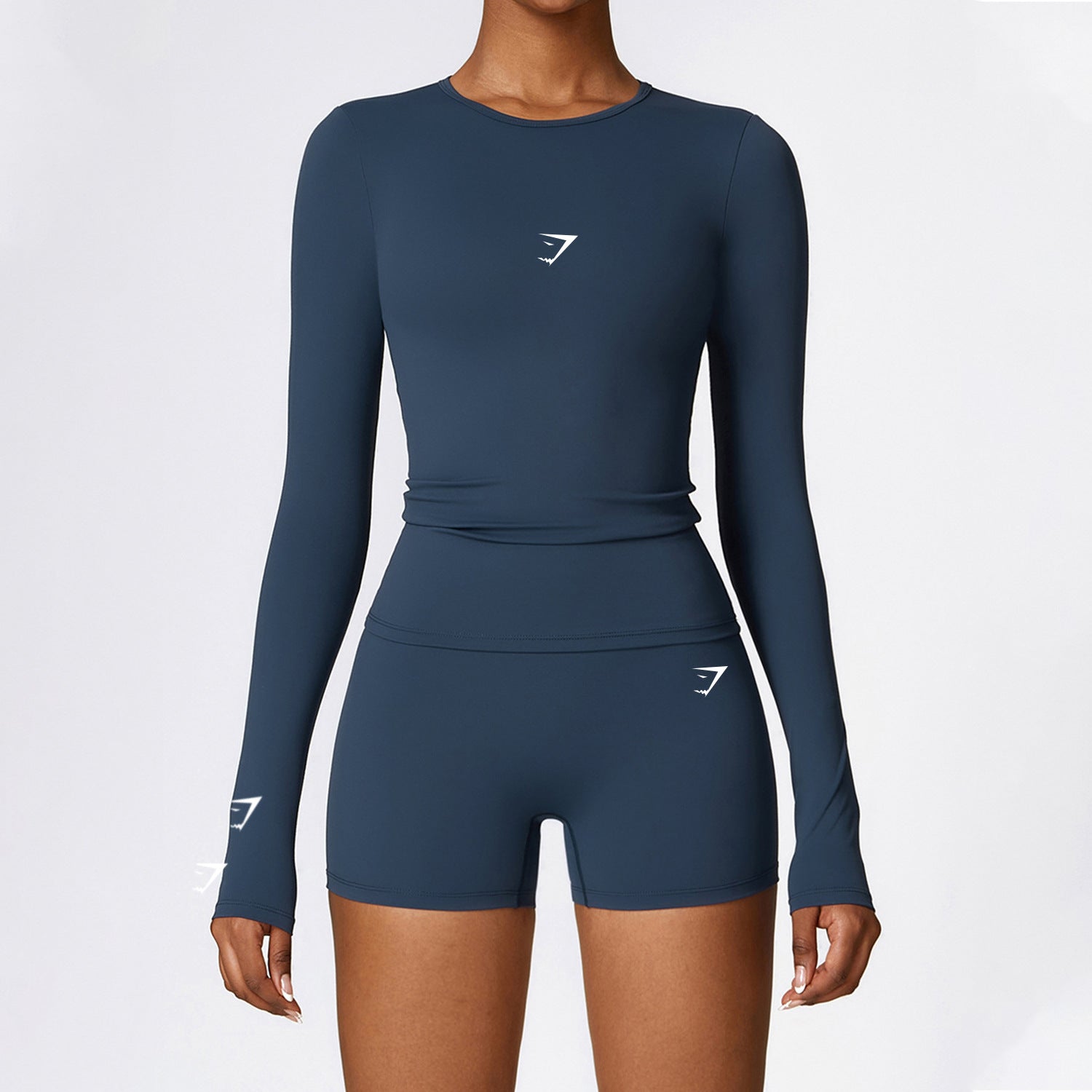Top Cropped Gymshark Manga Longa Compression