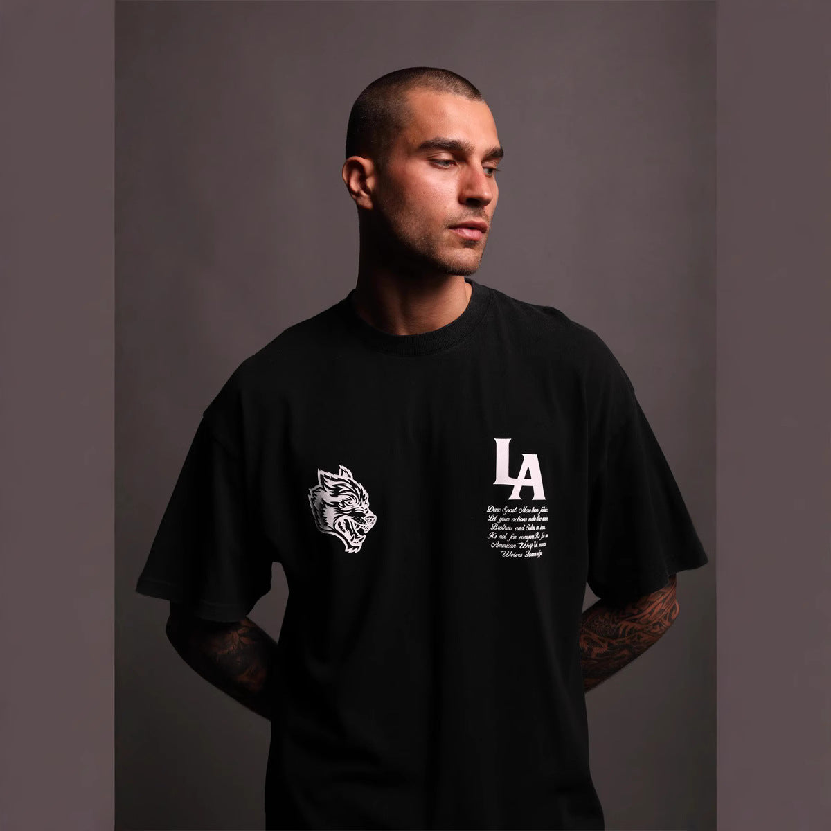 Camiseta Oversized Darc Sport American Wolf