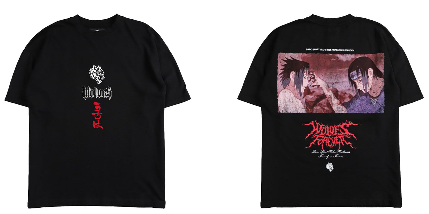 Camiseta Oversized Darc Sport Wolves Naruto