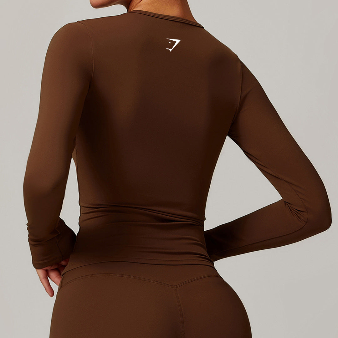 Top Cropped Gymshark Manga Longa Compression