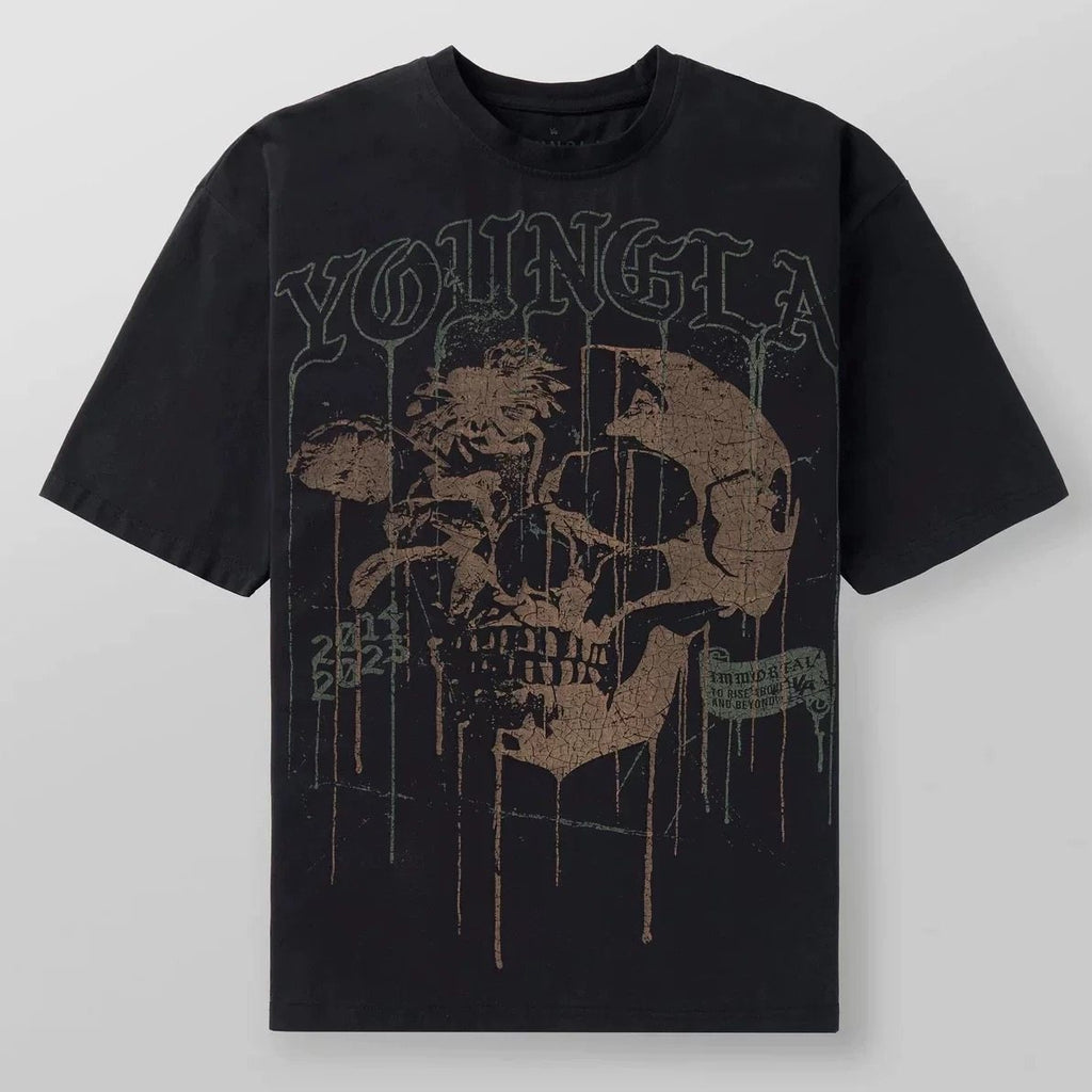 Camiseta Youngla Floral Skull Tees