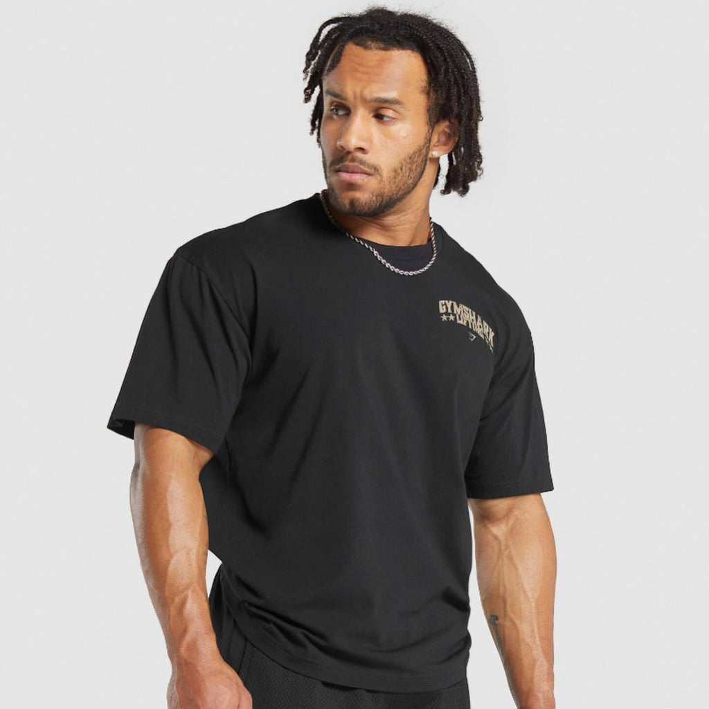 Camiseta Gymshark Lifting Oversized Distressed