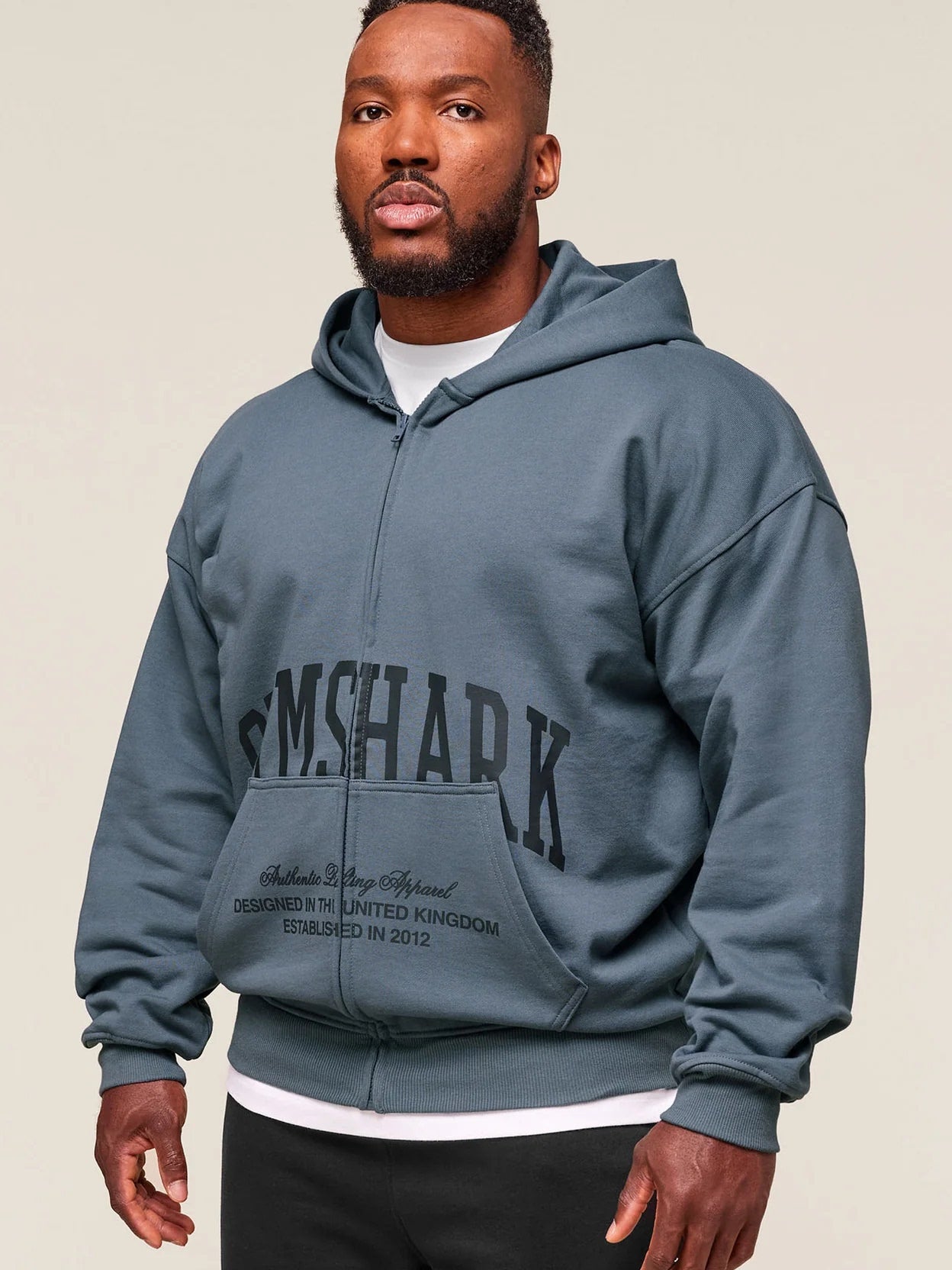 Moletom Gymshark Collegiate Script Zip Up Hoodie