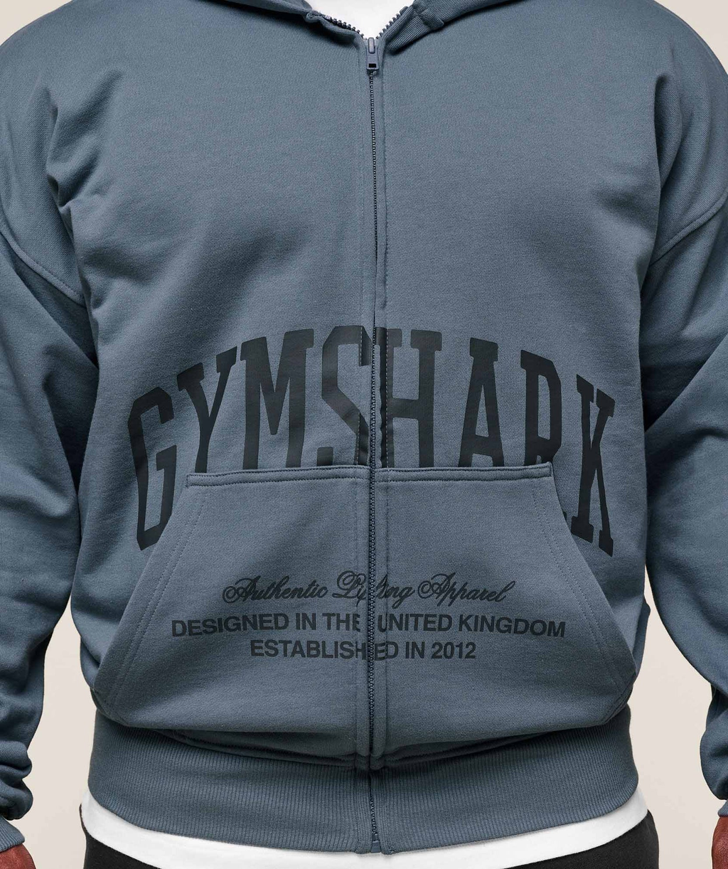 Moletom Gymshark Collegiate Script Zip Up Hoodie