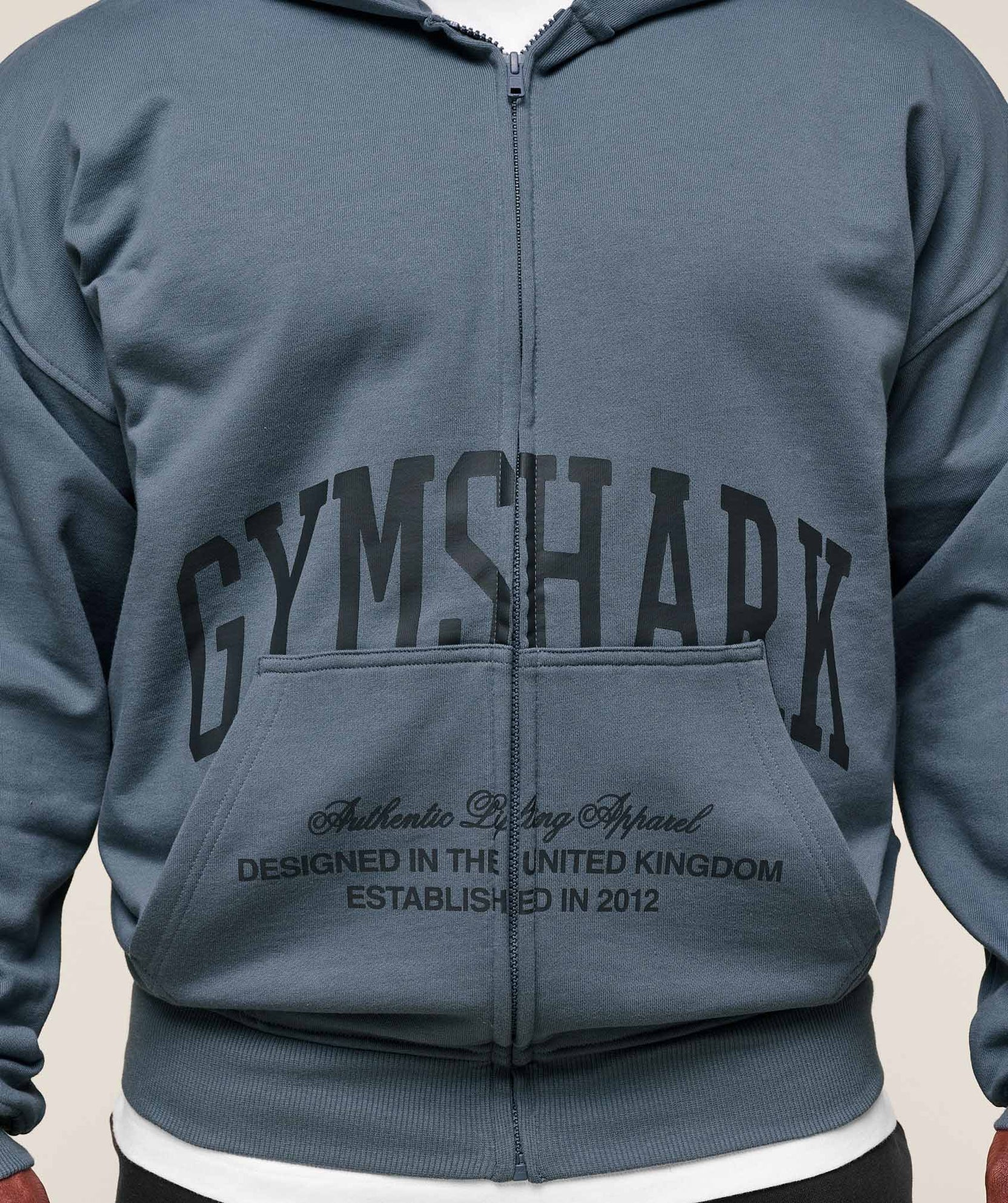 Moletom Gymshark Collegiate Script Zip Up Hoodie