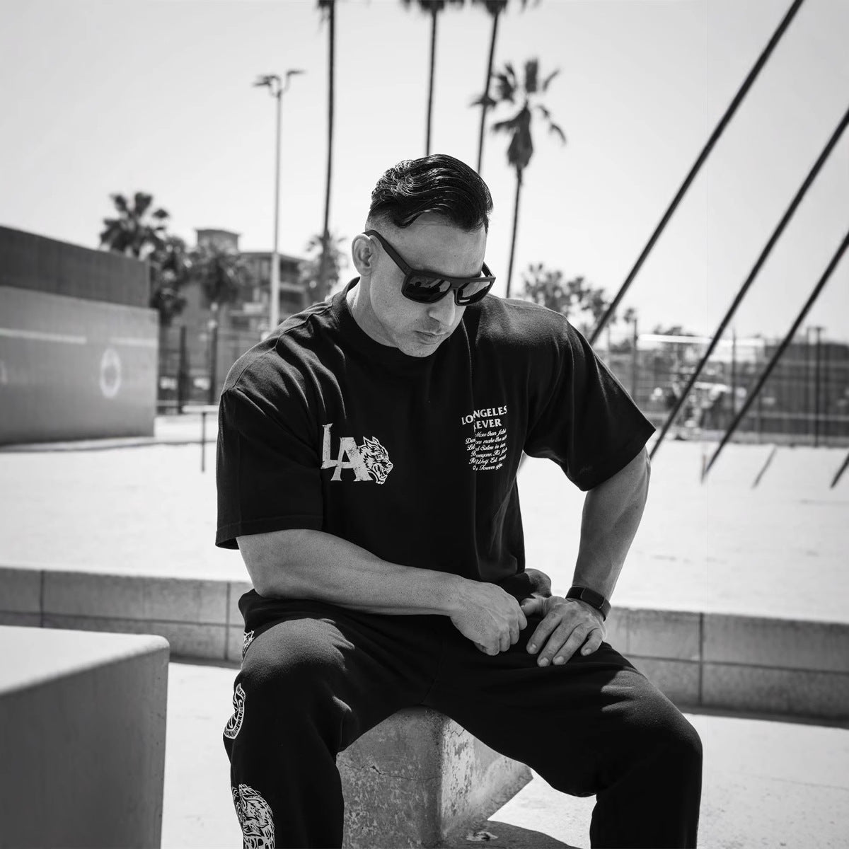 Camiseta Oversized Darc Sport American Wolf LA