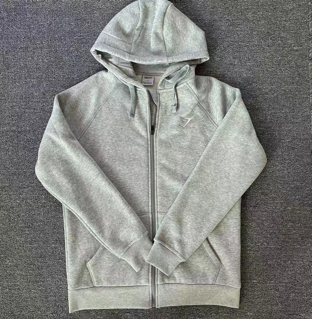 Moletom com Capuz e Zíper Gymshark Raglan