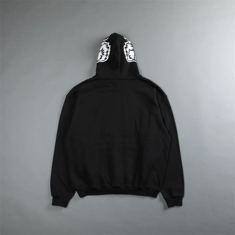 AT OUR CORE WLVS HOODIE IN BLACK