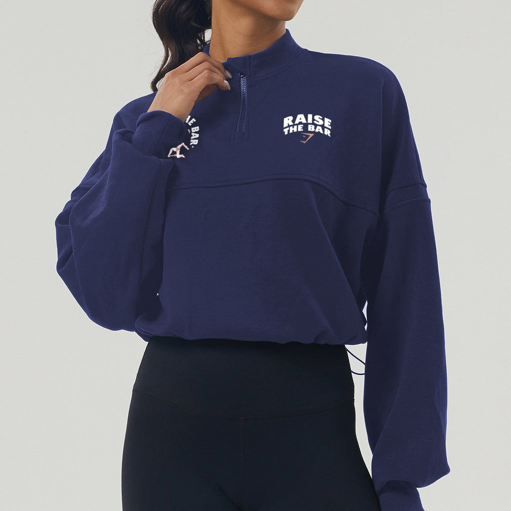 Moletom Cropped Gymshark Training Dept. Half-Zip