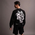 NO LIMIT WOLVES CREWNECK IN BLACK