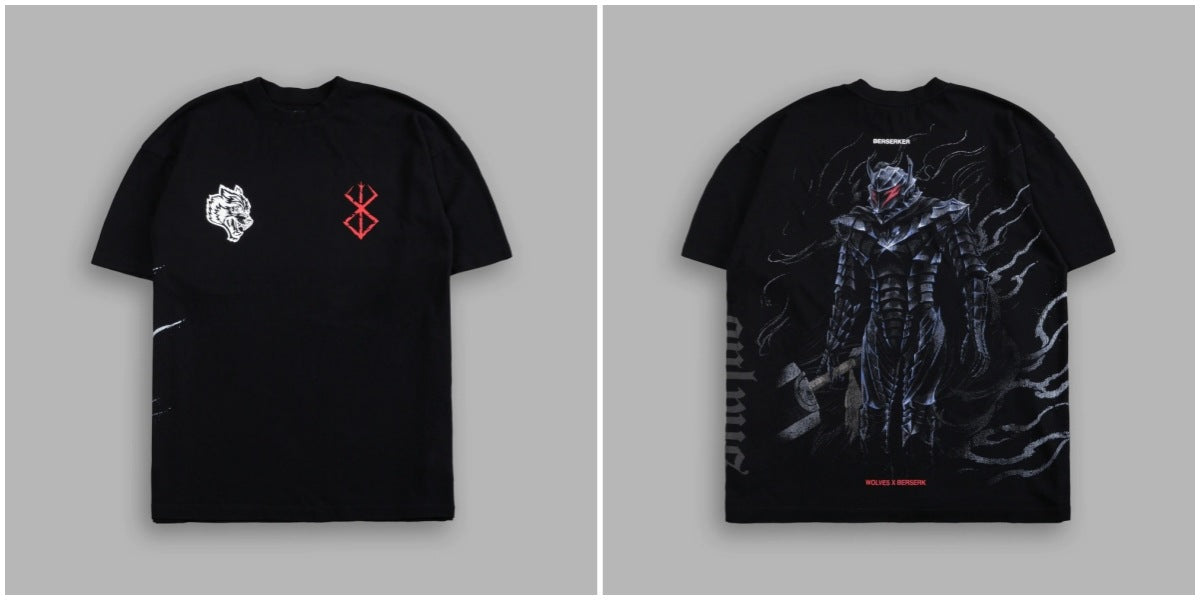 Camiseta Oversized Darc Sport Wolves x Berserk
