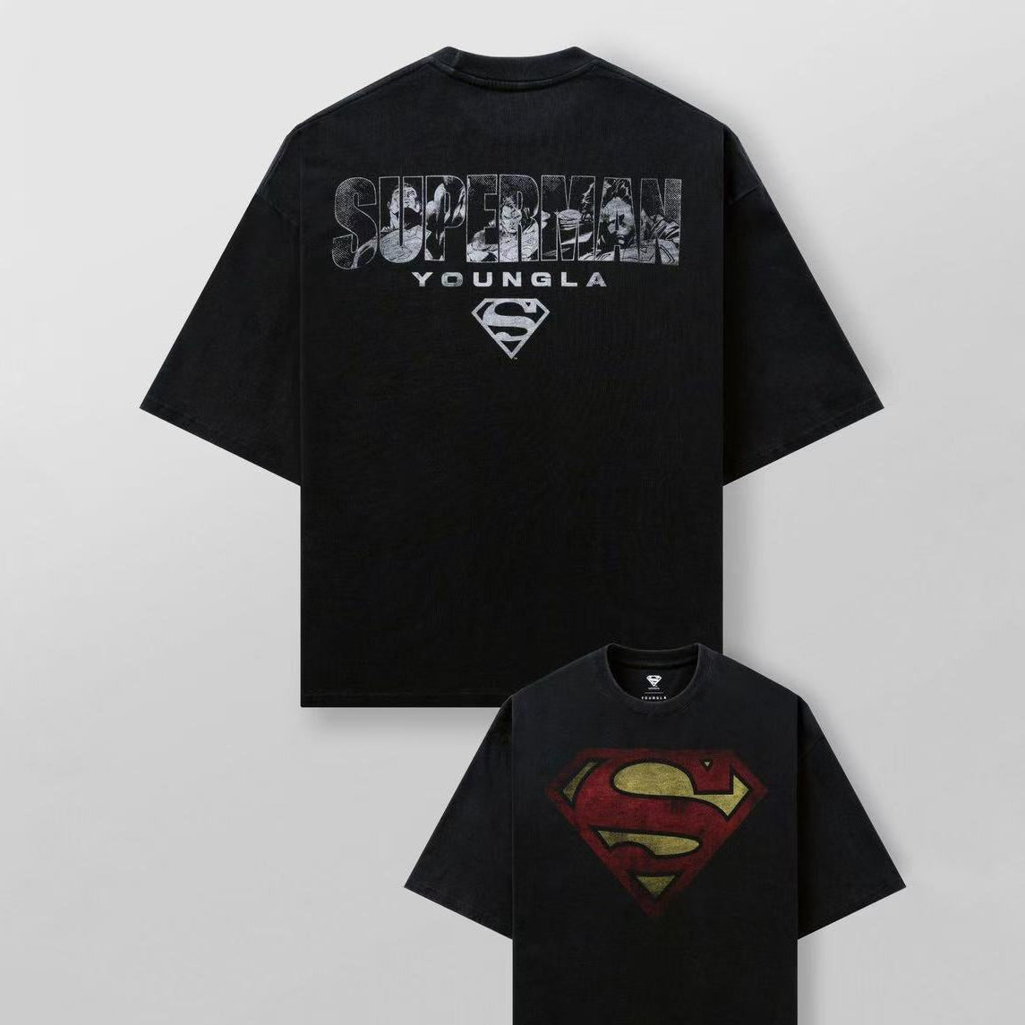 Camiseta YoungLA Superman DC Comics Oversized