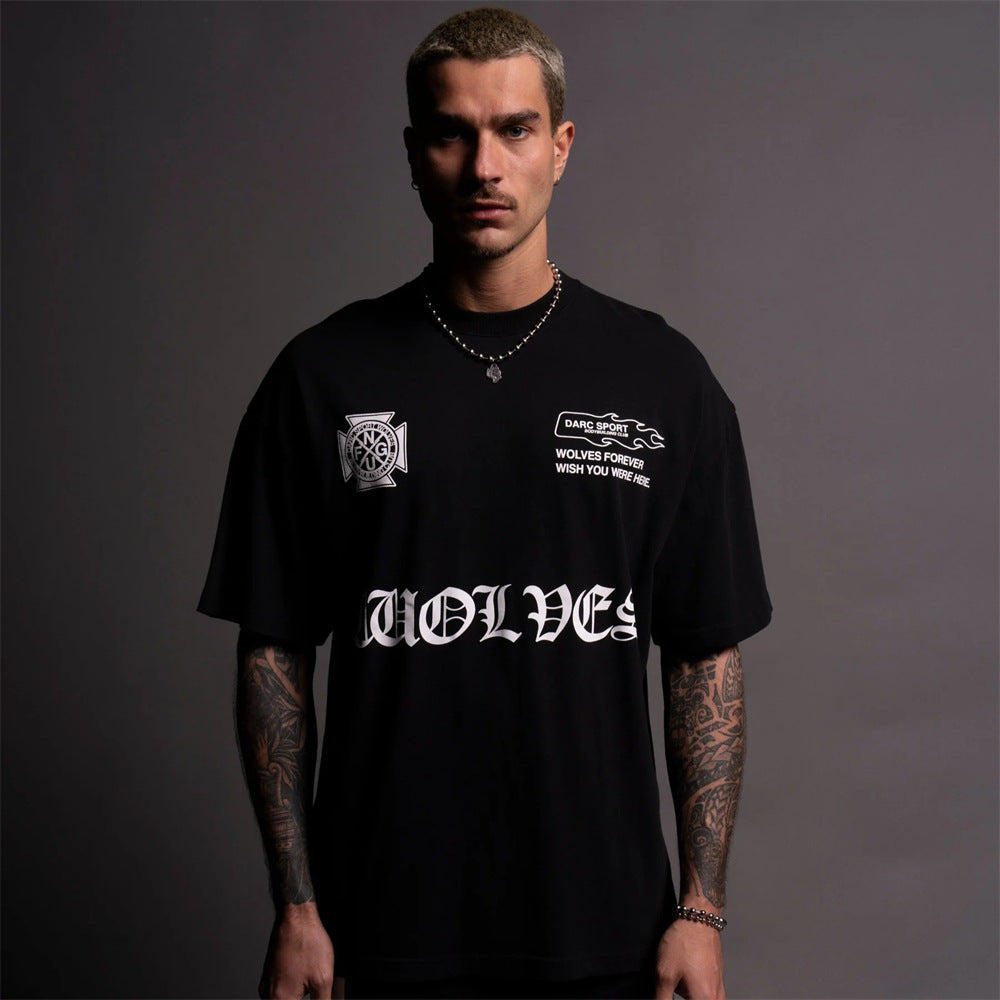 Camiseta Oversized Darc Sport Wolves Blackletter