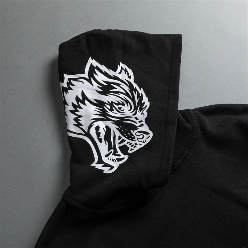 AT OUR CORE WLVS HOODIE IN BLACK