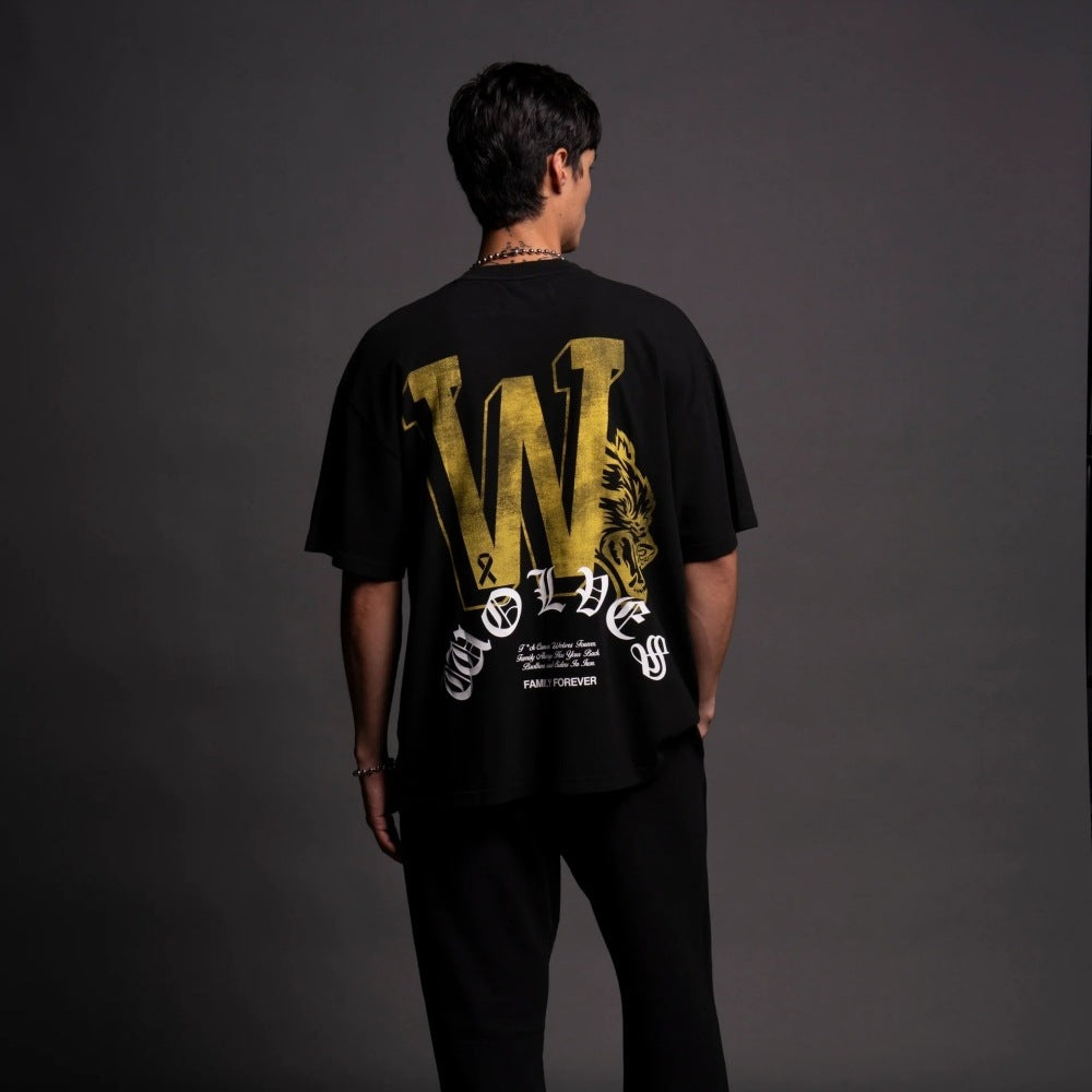 Camiseta Oversized Darc Sport Wolves Family Forever